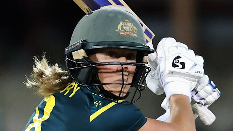 Perry’s runs lead Aussies to victory despite nervy finish