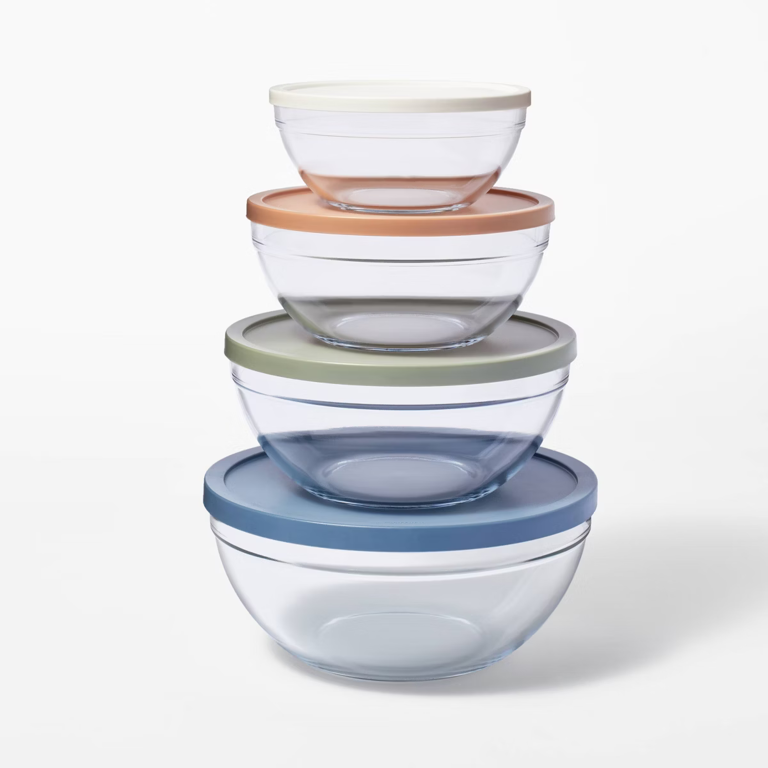 Target's affordable 8-piece glass mixing bowl set offers quality ...
