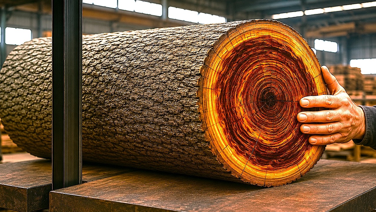 Craftsman transforms a rough log into luxury art