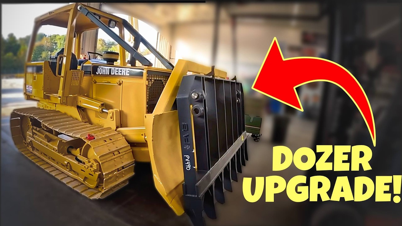 LetsDig18 Visits! Custom Root Rake Build for a 450G Dozer