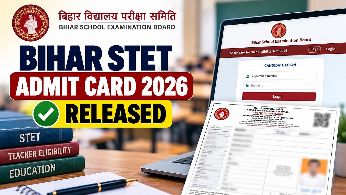 Bihar STET admit card 2026 released: Download link activated after ...