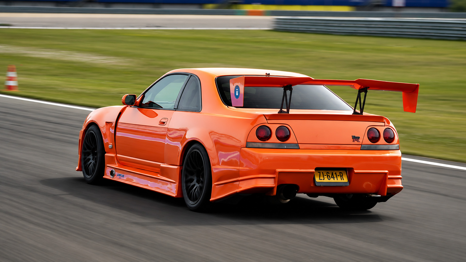 The Nissan GT-R launches into a brutal acceleration run
