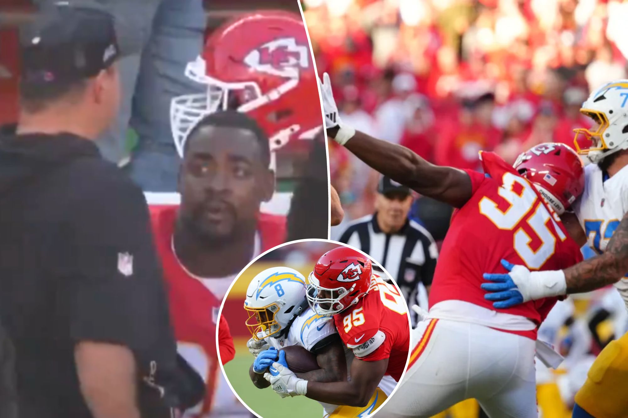 Chiefs star Chris Jones blows up on coach in sideline screaming match ...
