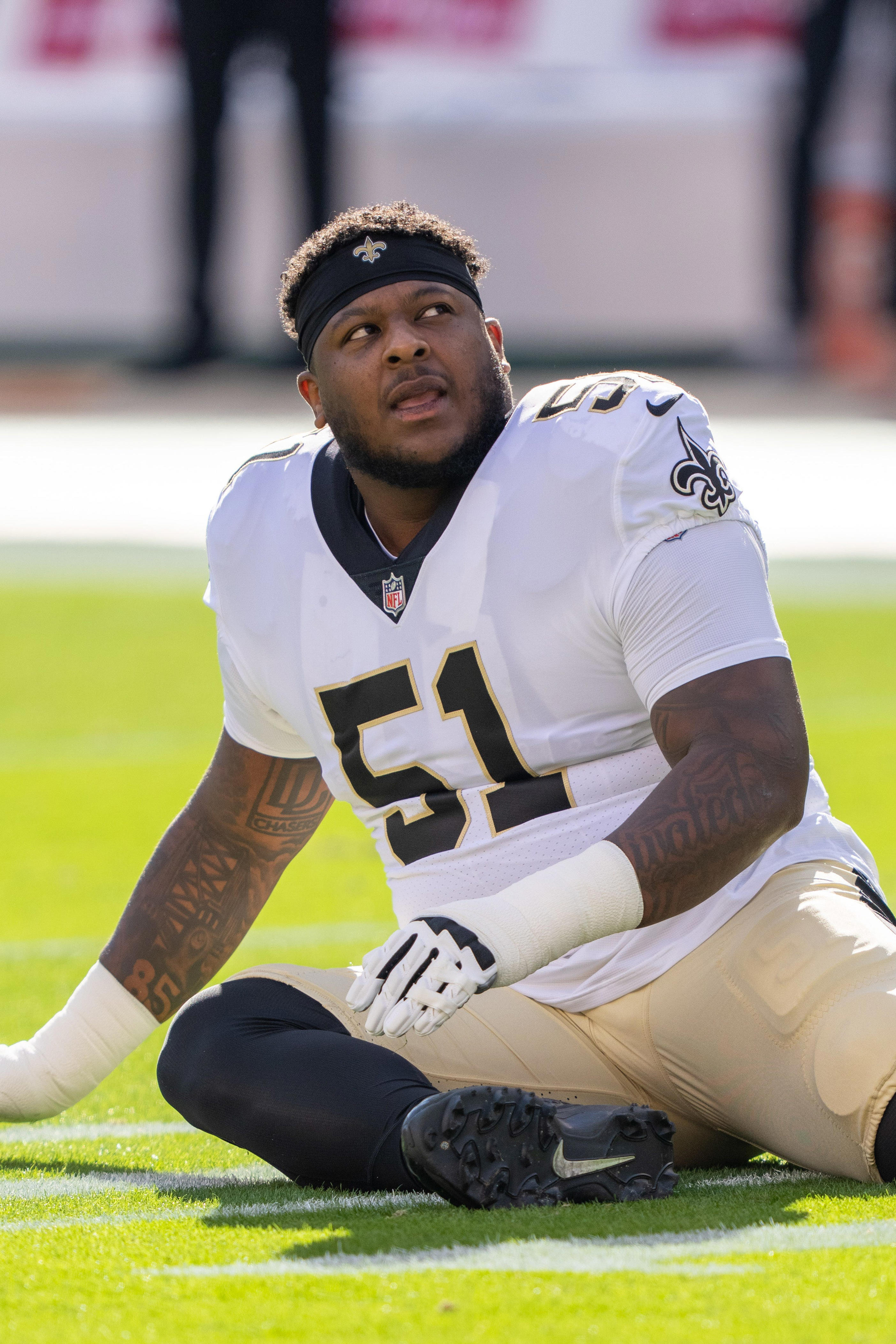 Kellen Moore shares update on Saints guard Cesar Ruiz injury