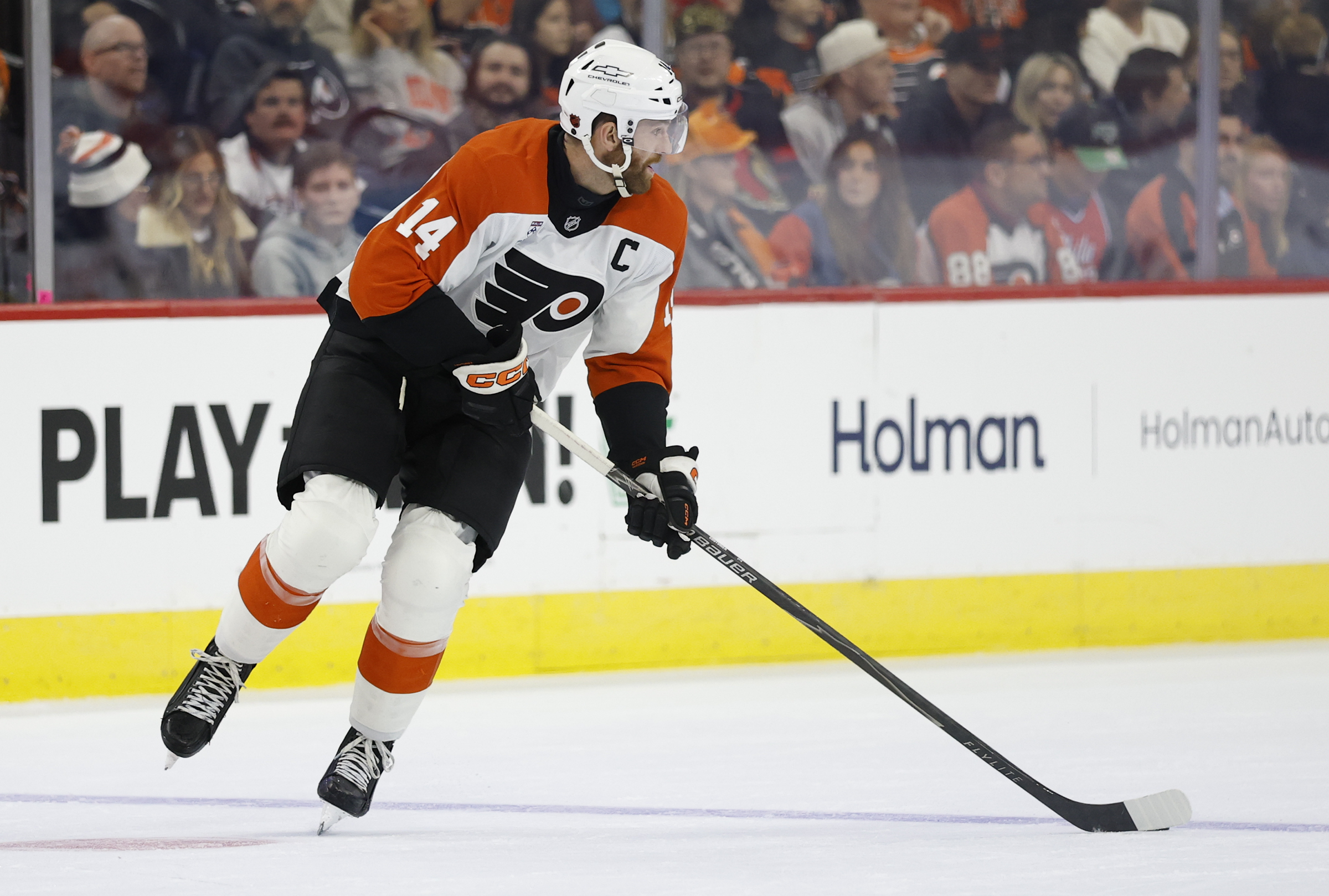 Tyson Foerster and Sean Couturier are game-time decisions against Colorado