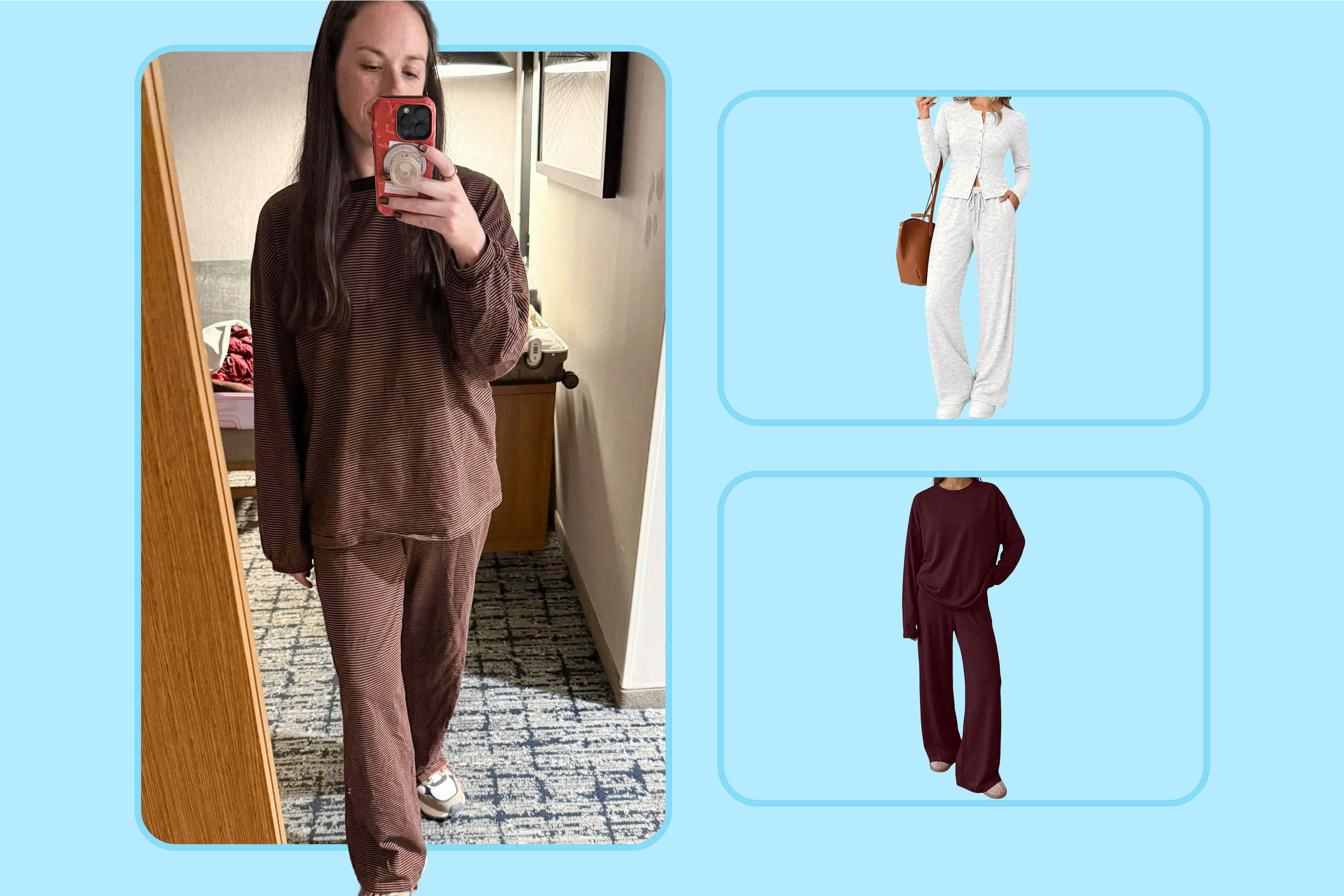 This fall-coded matching set kept me comfy through 4 hours of traffic — and I still looked put together