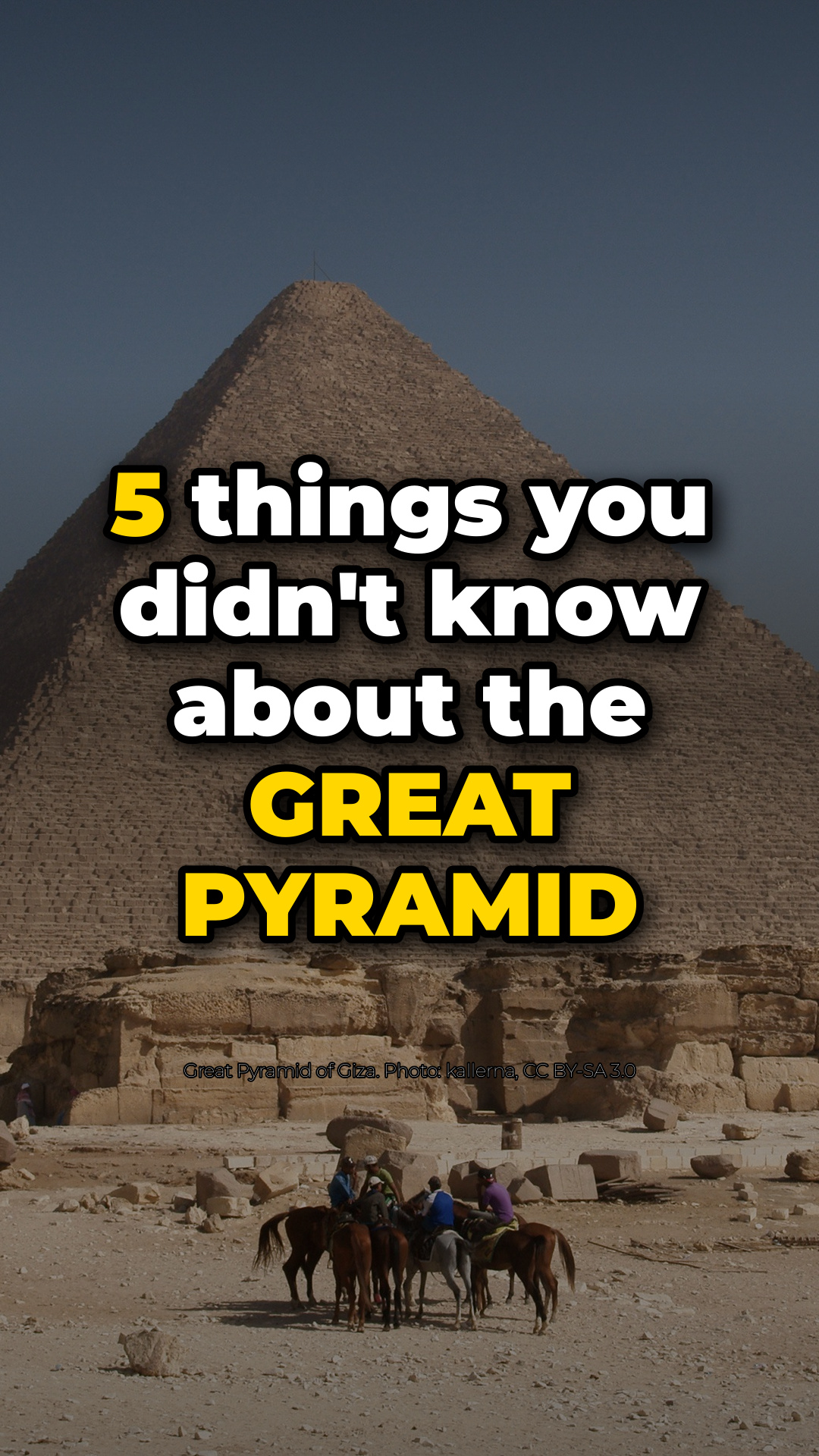 5 things you didn't know about the Great Pyramid 🔺