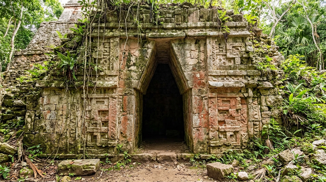 Trapezoidal doorways inside a 550 BC Maya pyramid shatter accepted ...