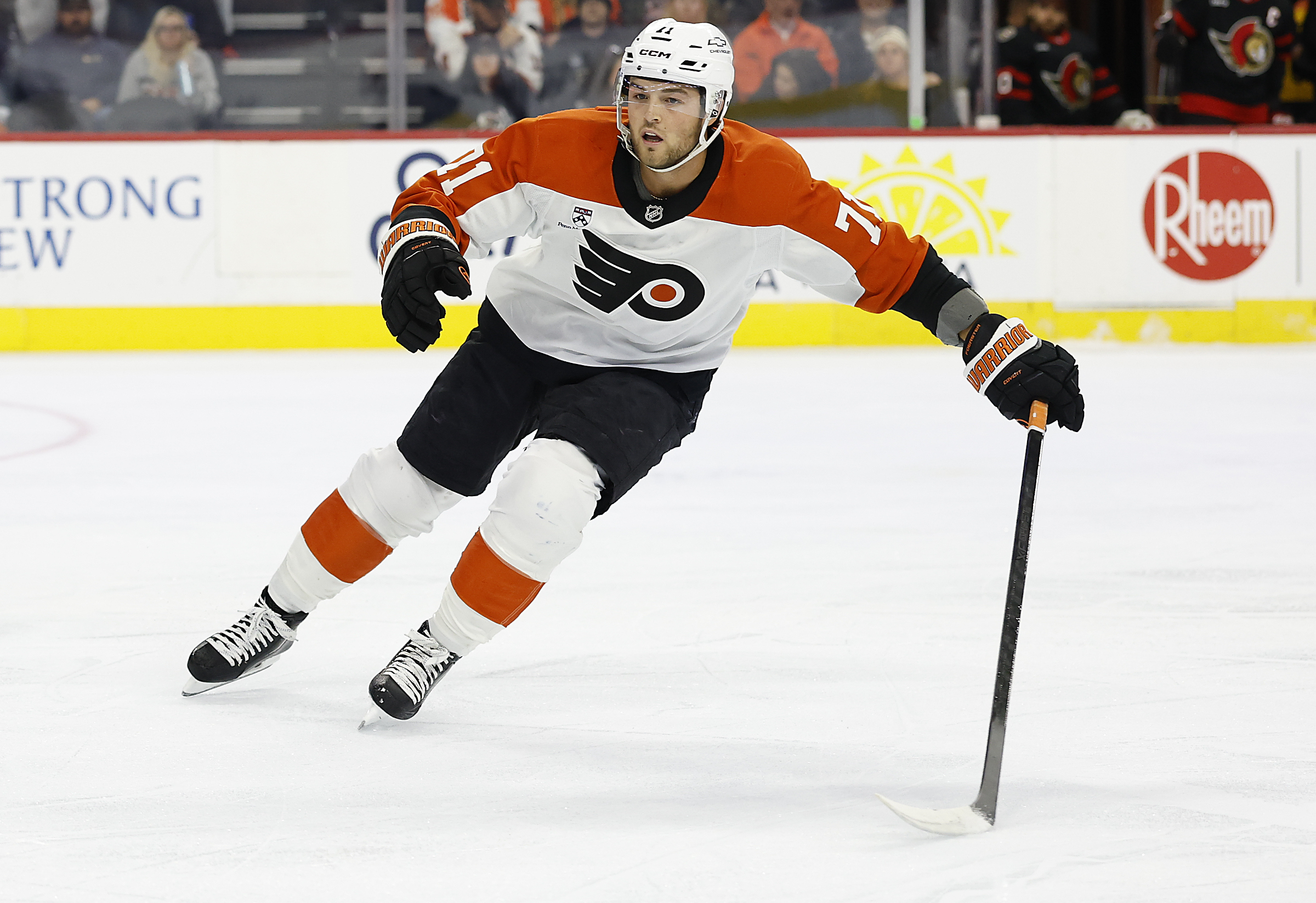 Tyson Foerster and Sean Couturier are game-time decisions against Colorado