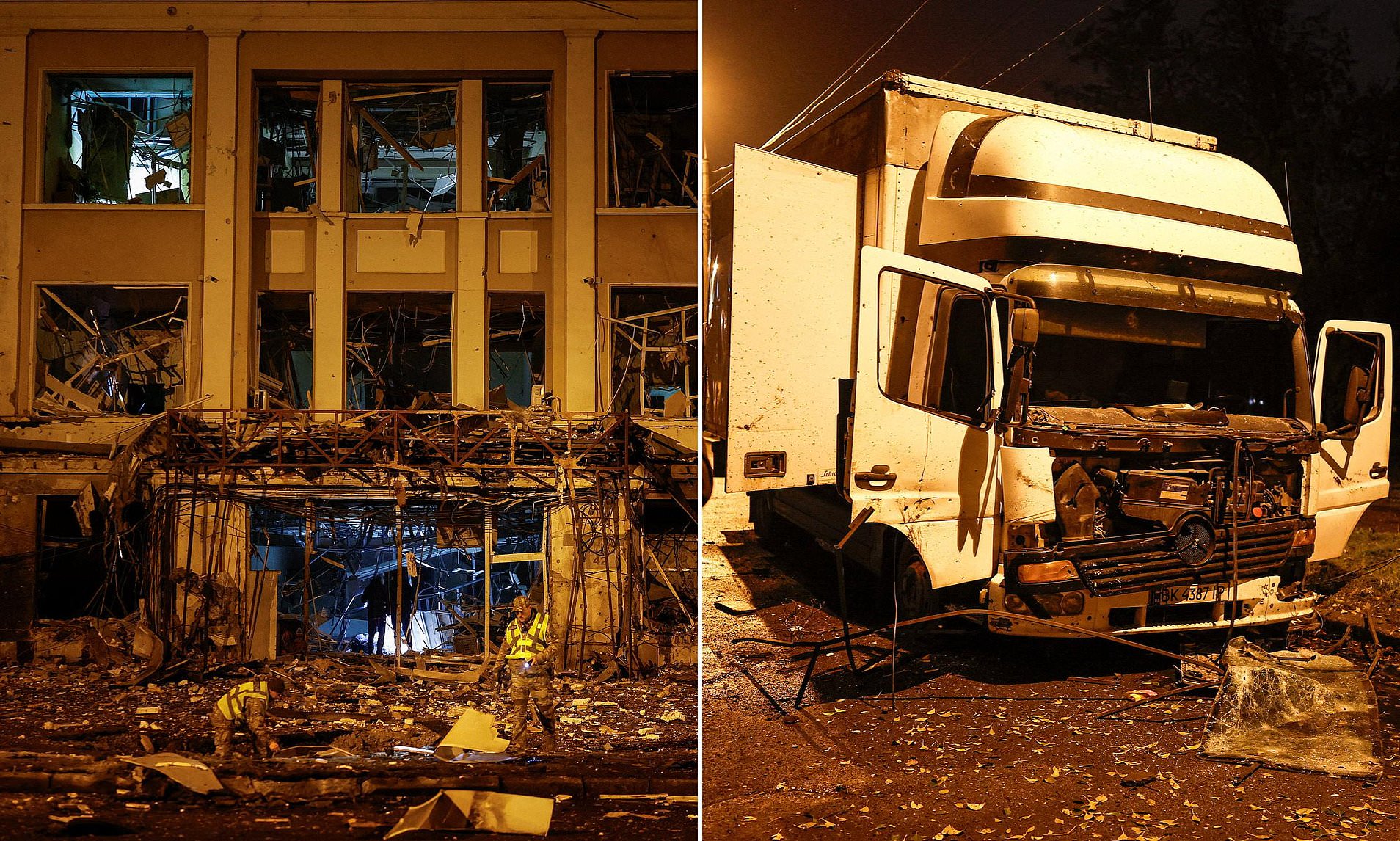 One dead and two injured after Russia air strike hits Kyiv buildings ...