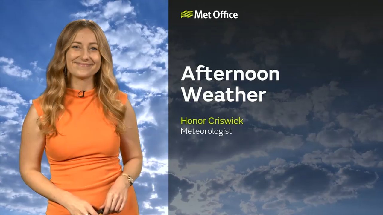 Met Office Saturday afternoon weather forecast 18/07/2026