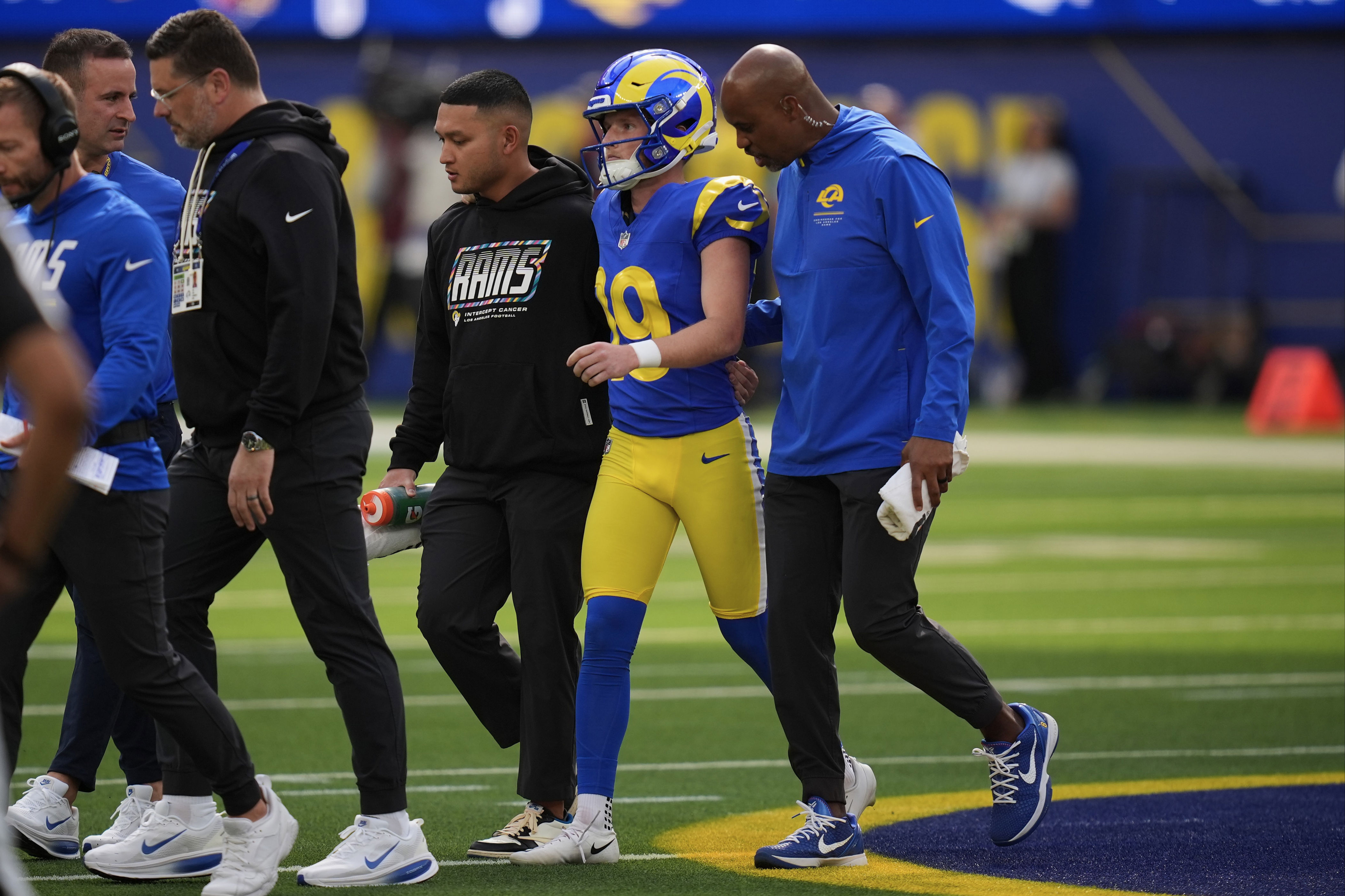 Rams' kicking curse strikes again as new kicker Blake Grupe gets hurt
