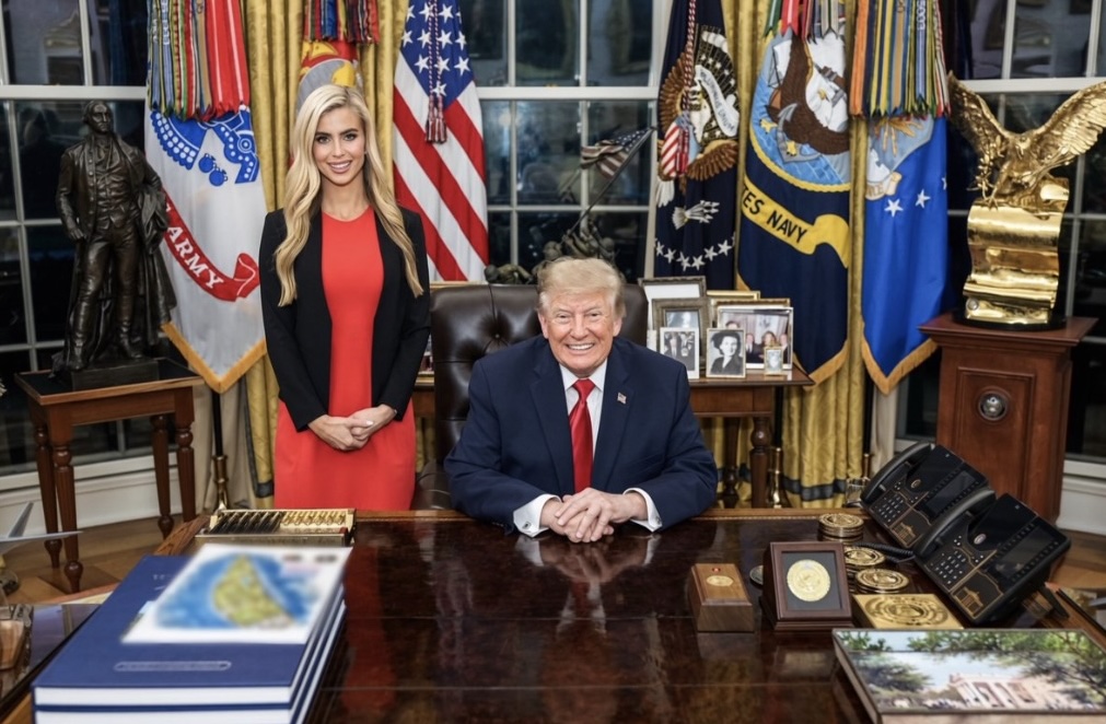 Katie Zacharia posts — then appears to alter — Oval Office photo ...