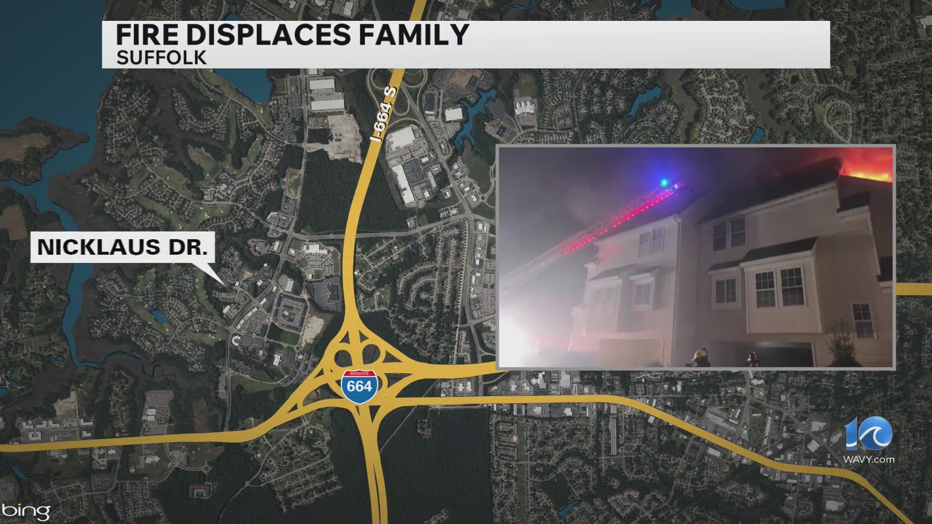 Three people rescued by ladder during condo fire