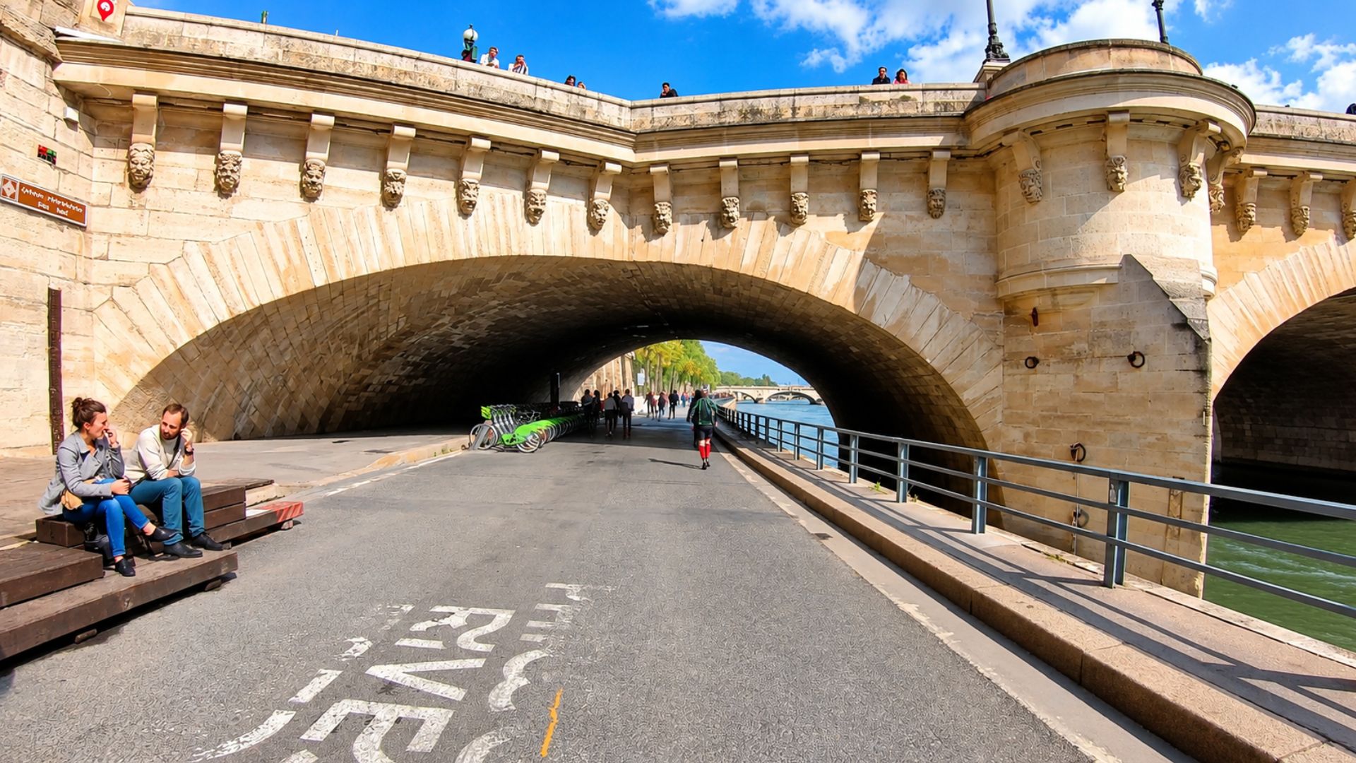 A different view of Paris from beneath its stone bridges (4K)