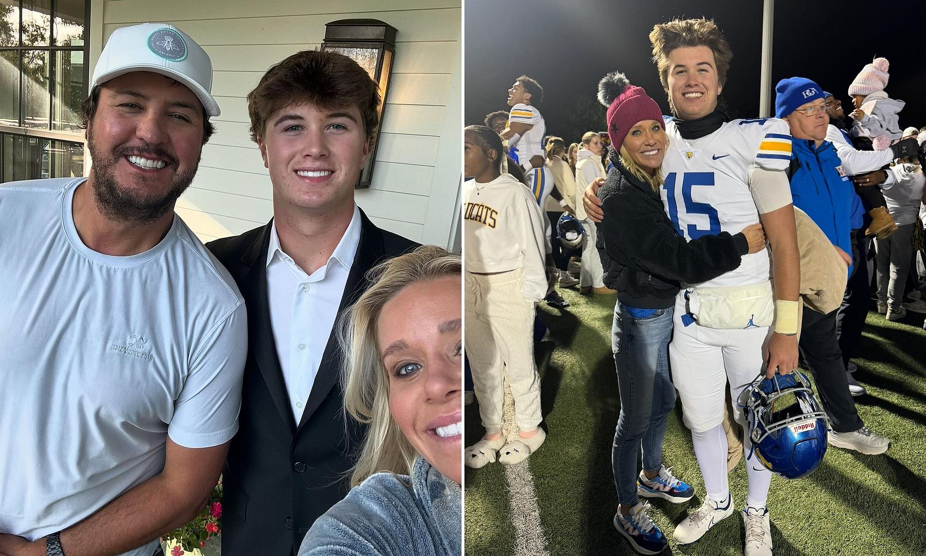 Luke Bryan's 18-year-old son suffers broken collarbone in high school ...