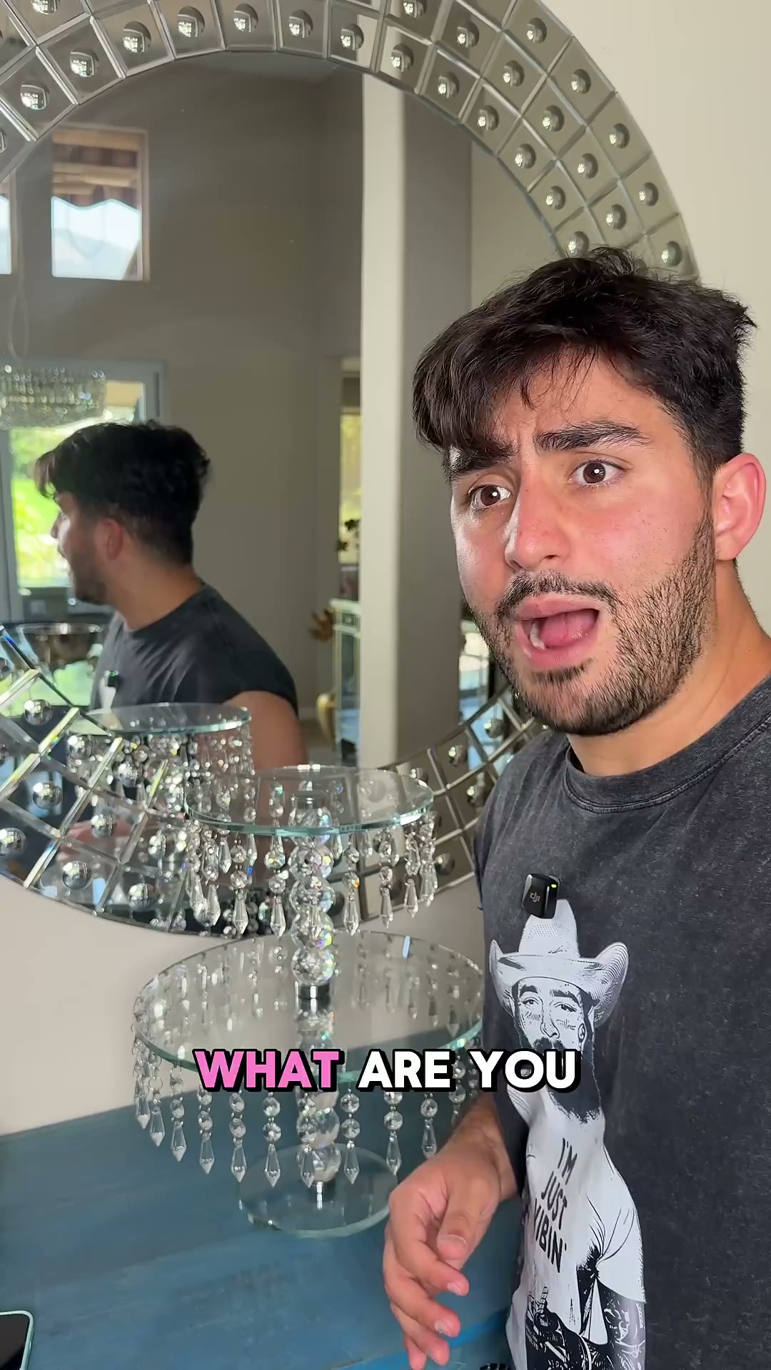 Can I catch my reflection in the mirror
