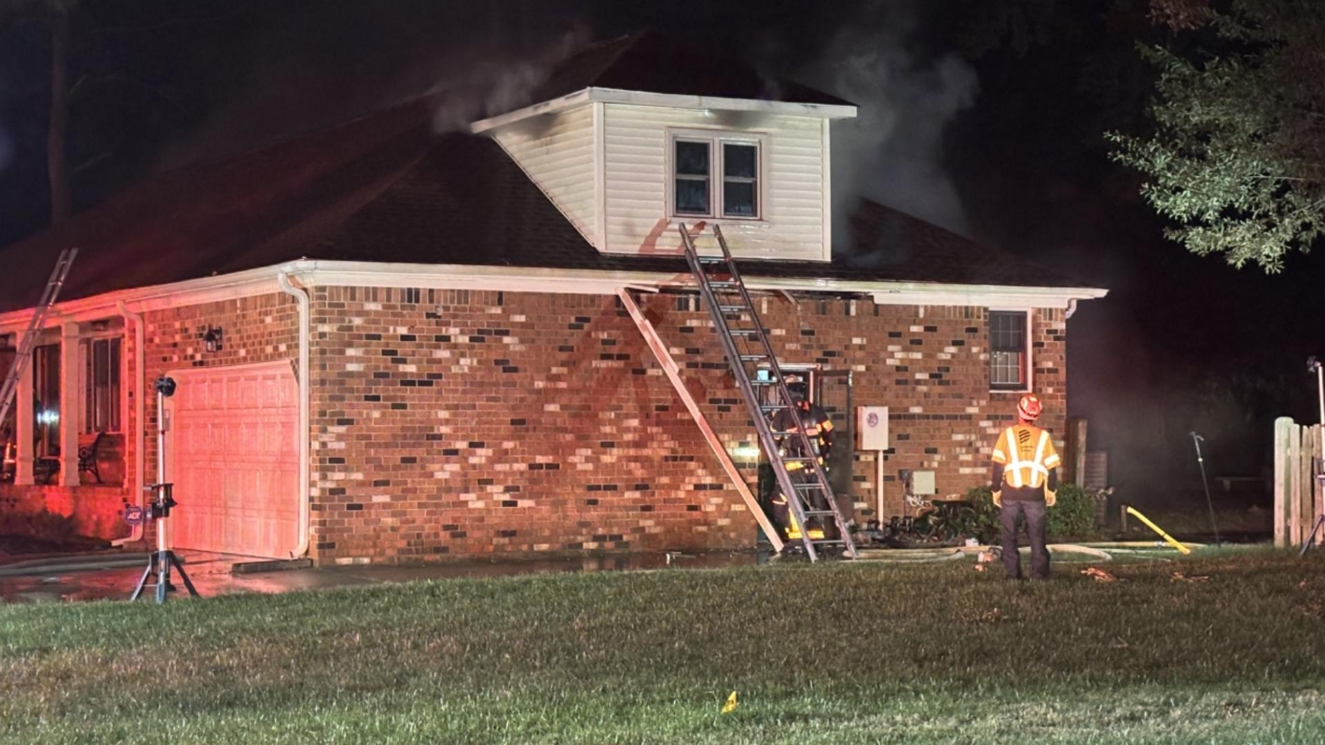 3 residents displaced after double house fire in Chesapeake