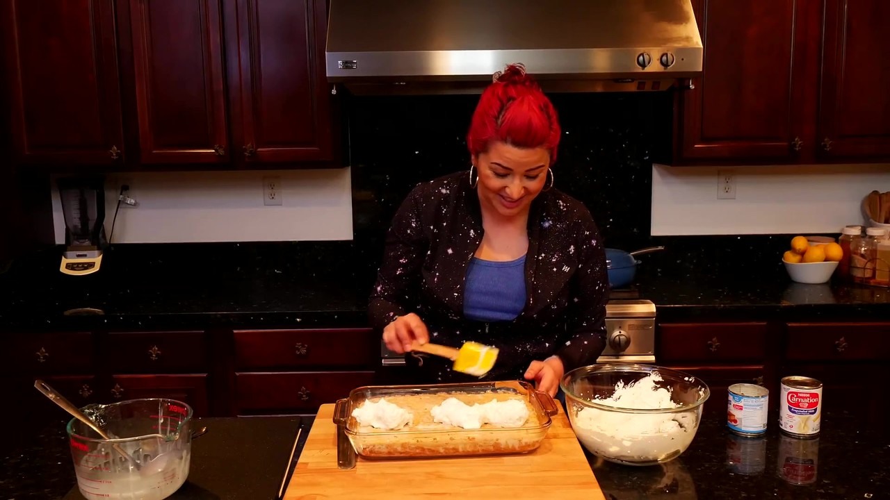 Steph makes traditional Mexican tres leches cake step by step (part 4)