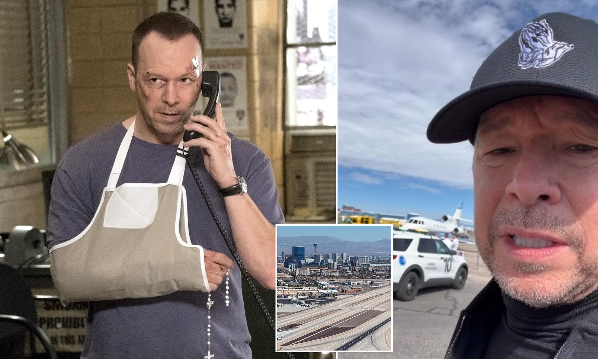 Terrified Blue Bloods star on board private plane that skidded off ...