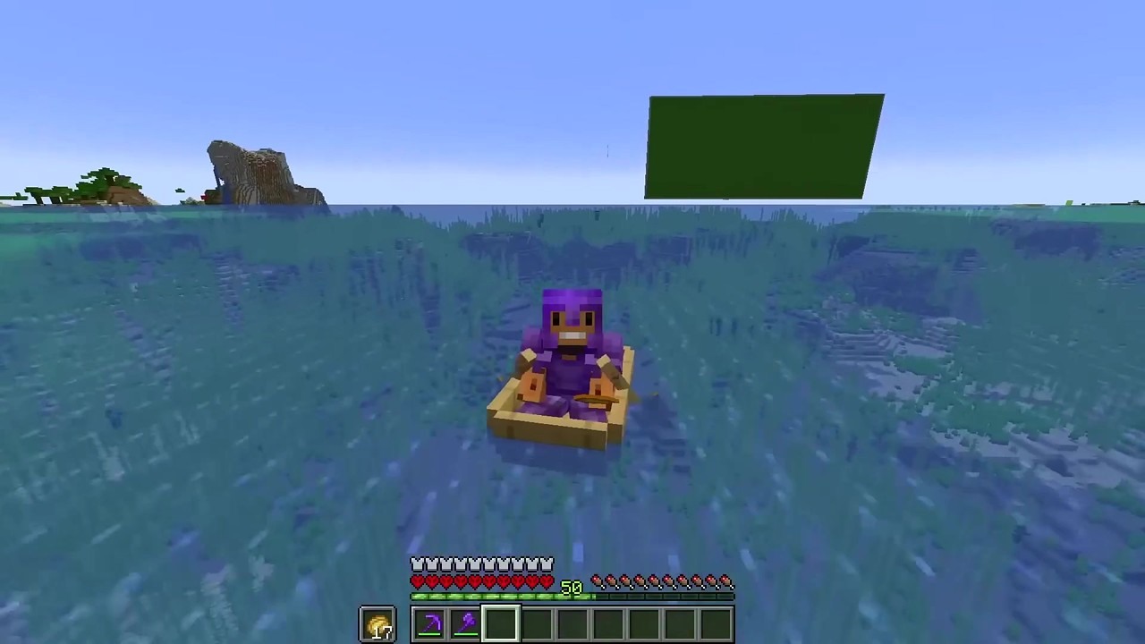 aCookieGod builds a tropical island in Minecraft hardcore