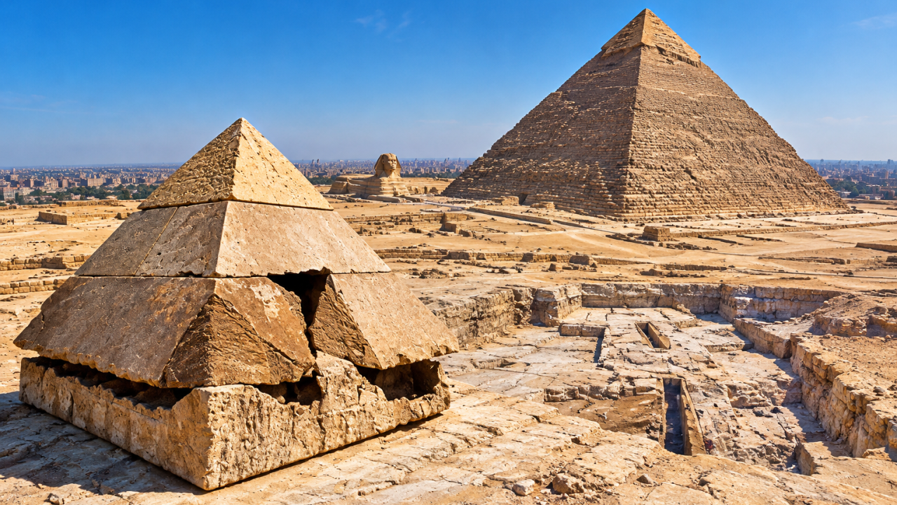 Why the only surviving Giza pyramidion sat on a pyramid nobody knew existed