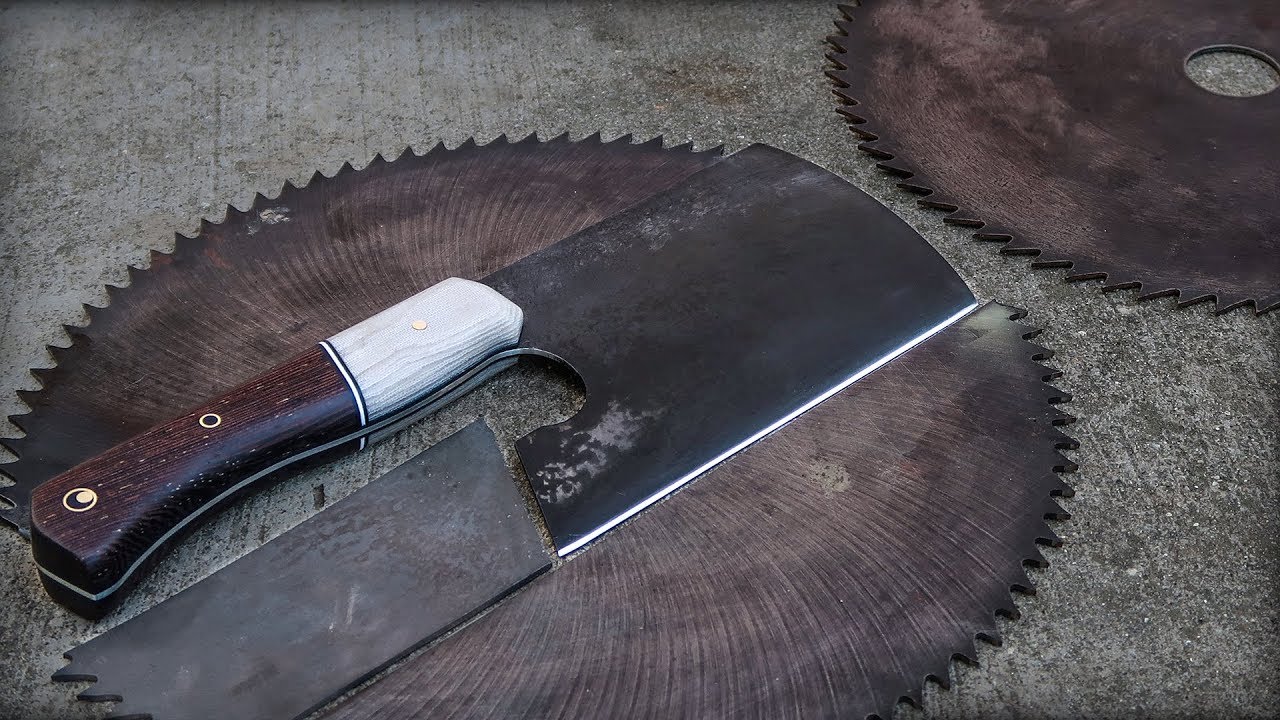 I repurposed a saw blade into a chef's knife!