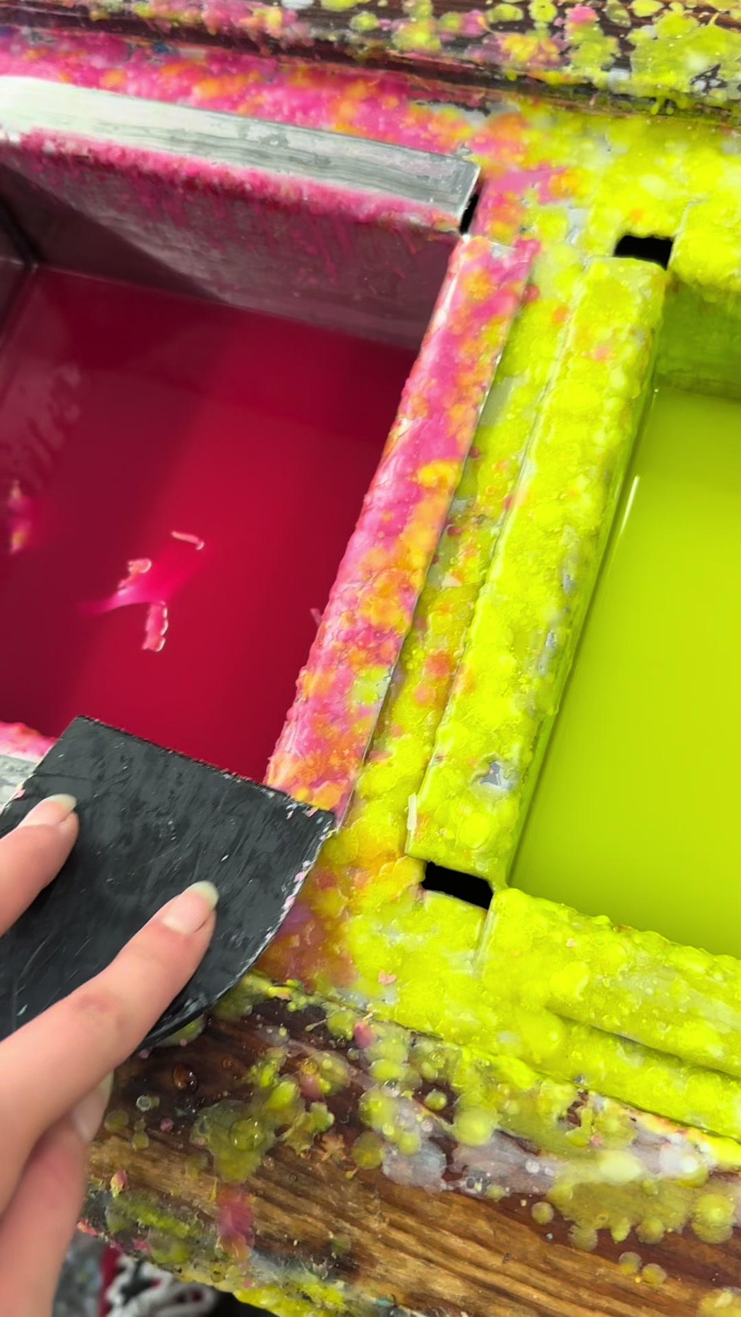 Plastic scraper techniques for removing wax residue