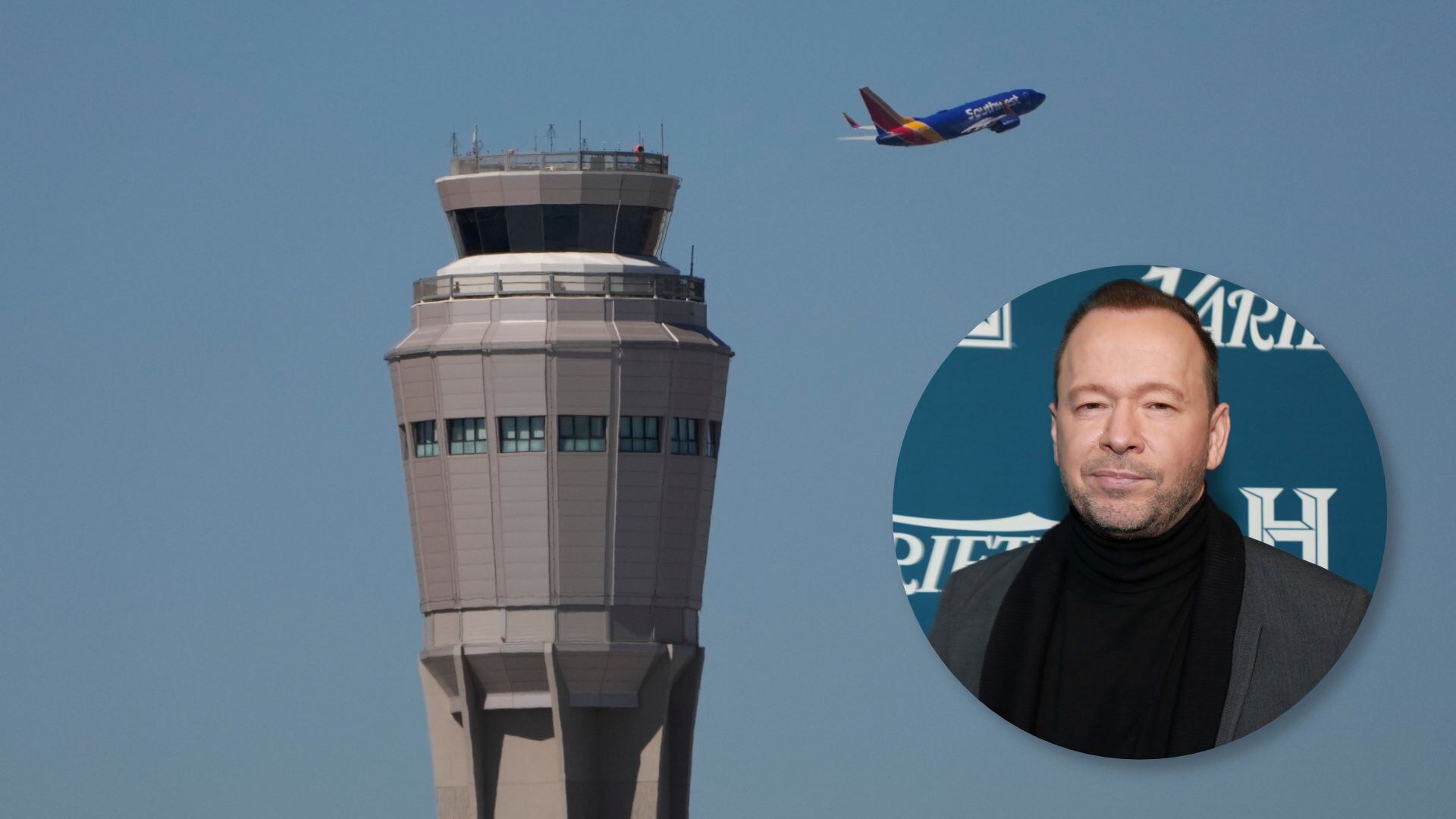 Donnie Wahlberg on board plane that skidded off runway at Las Vegas airport