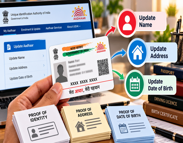 Aadhaar card update 2026: Documents required to change name, address ...