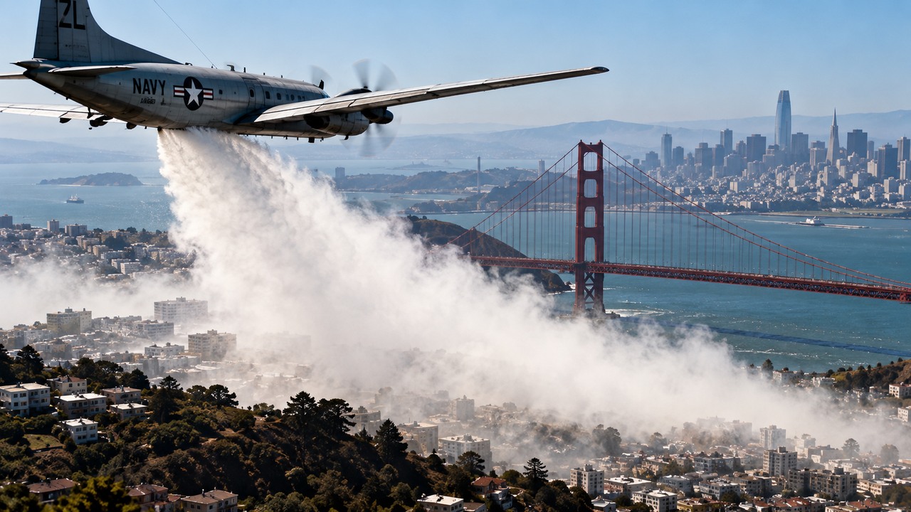 The US Navy released bacteria over San Francisco... months later ...