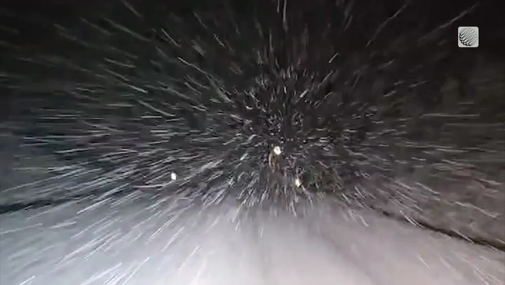 October snow makes for snow covered roads in parts of Quebec