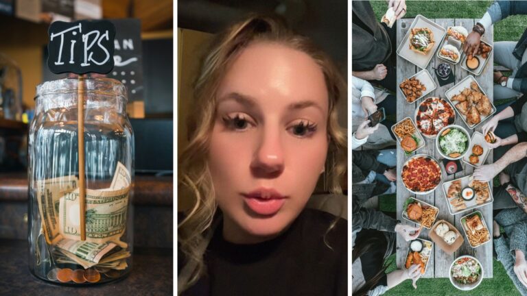 Server waits on party of 8. Then they leave her a $3 tip. Then they ...
