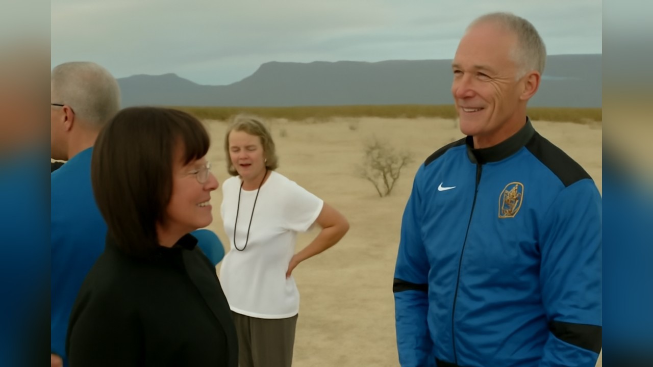 Throwback to Blue Origin filming a capsule return with chutes offscreen