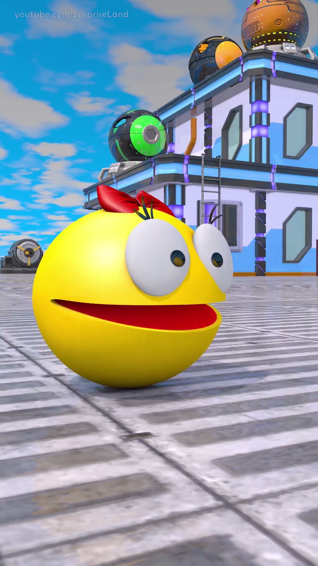 Pac-Man’s frozen fail & Ms. Pac-Man’s power-up surprise | Funny 3D ...