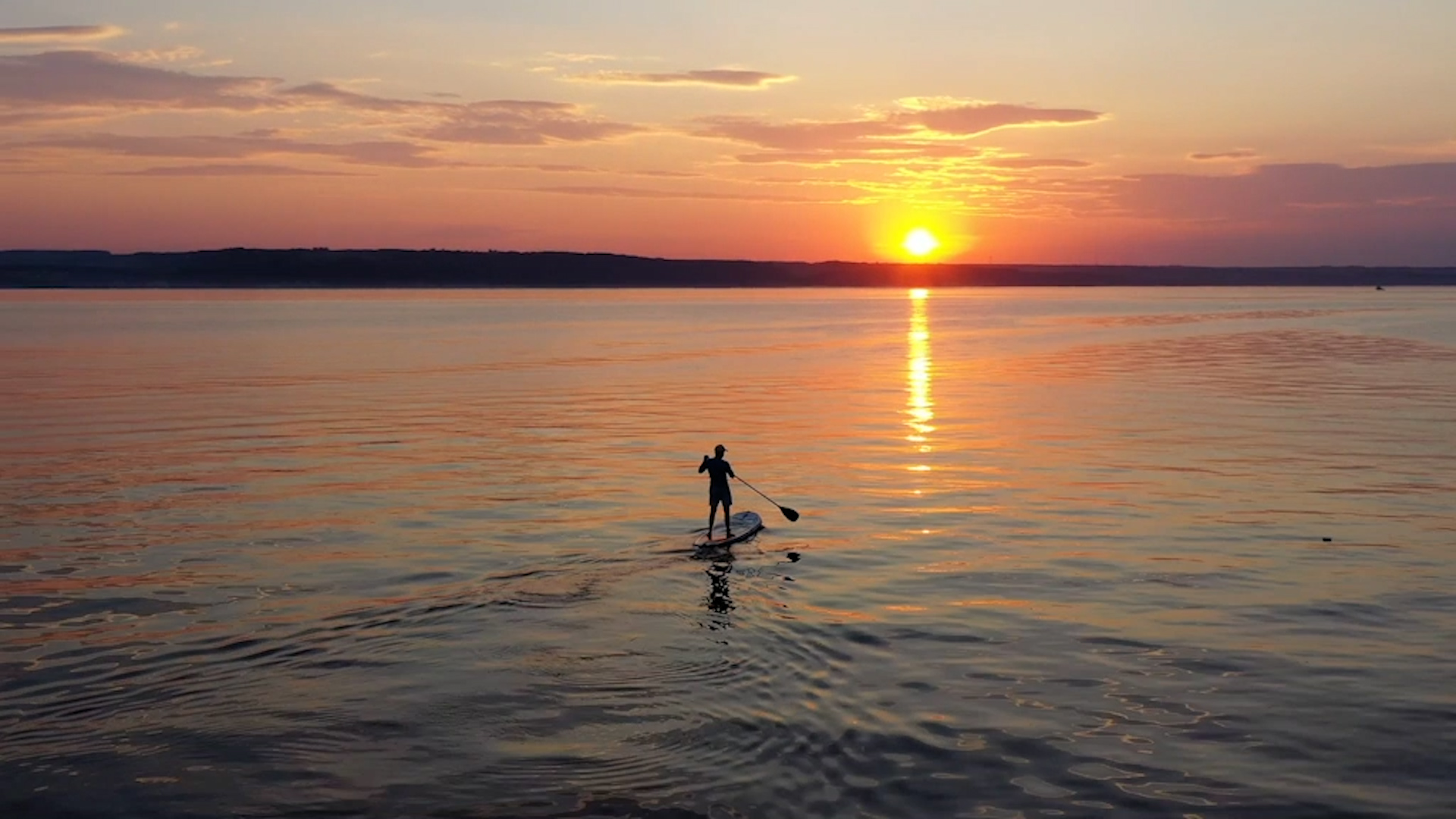 Exploring stand-up paddleboarding from a drone's perspective