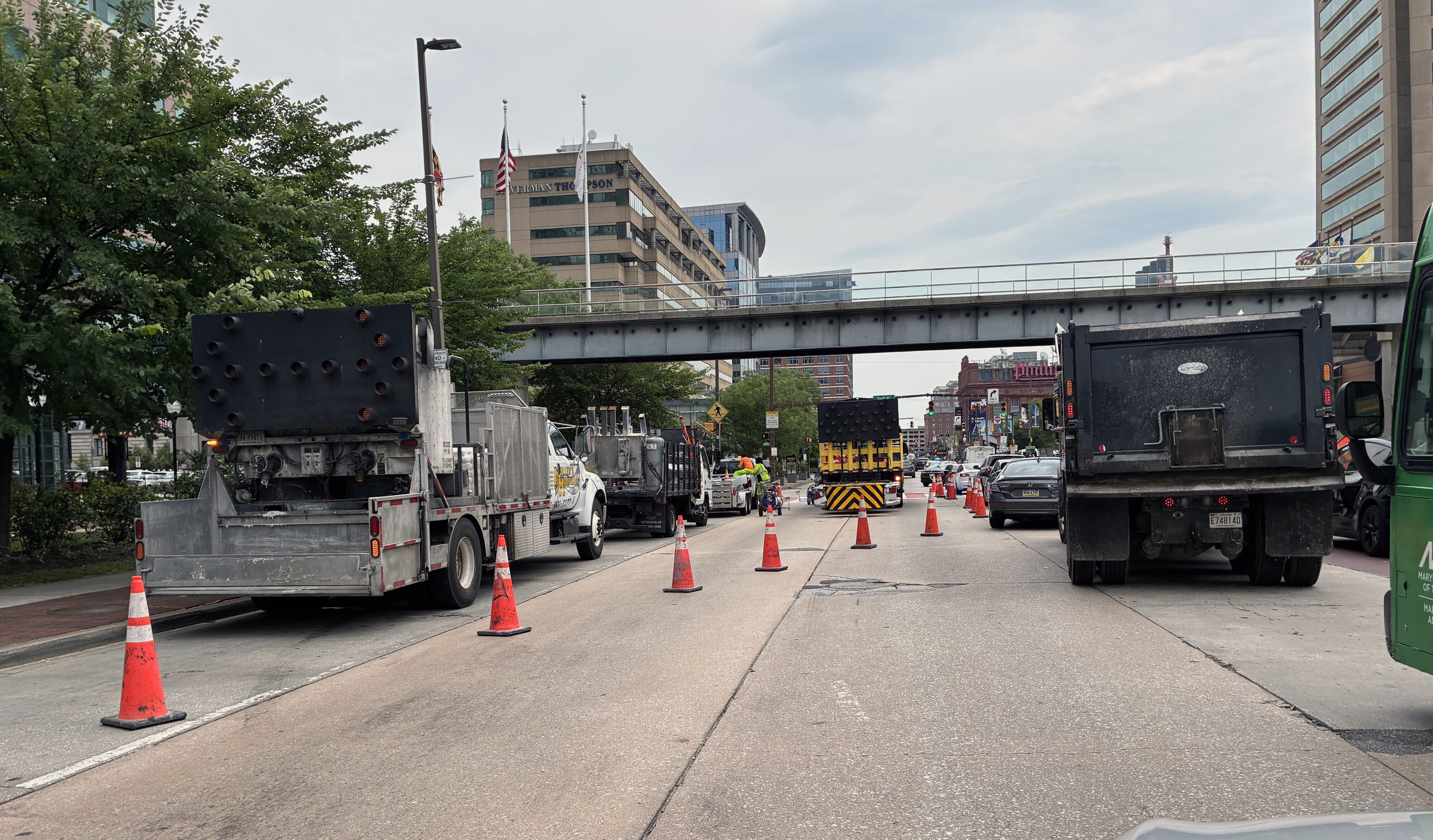 Baltimore plans lane closures on 5 downtown streets this week