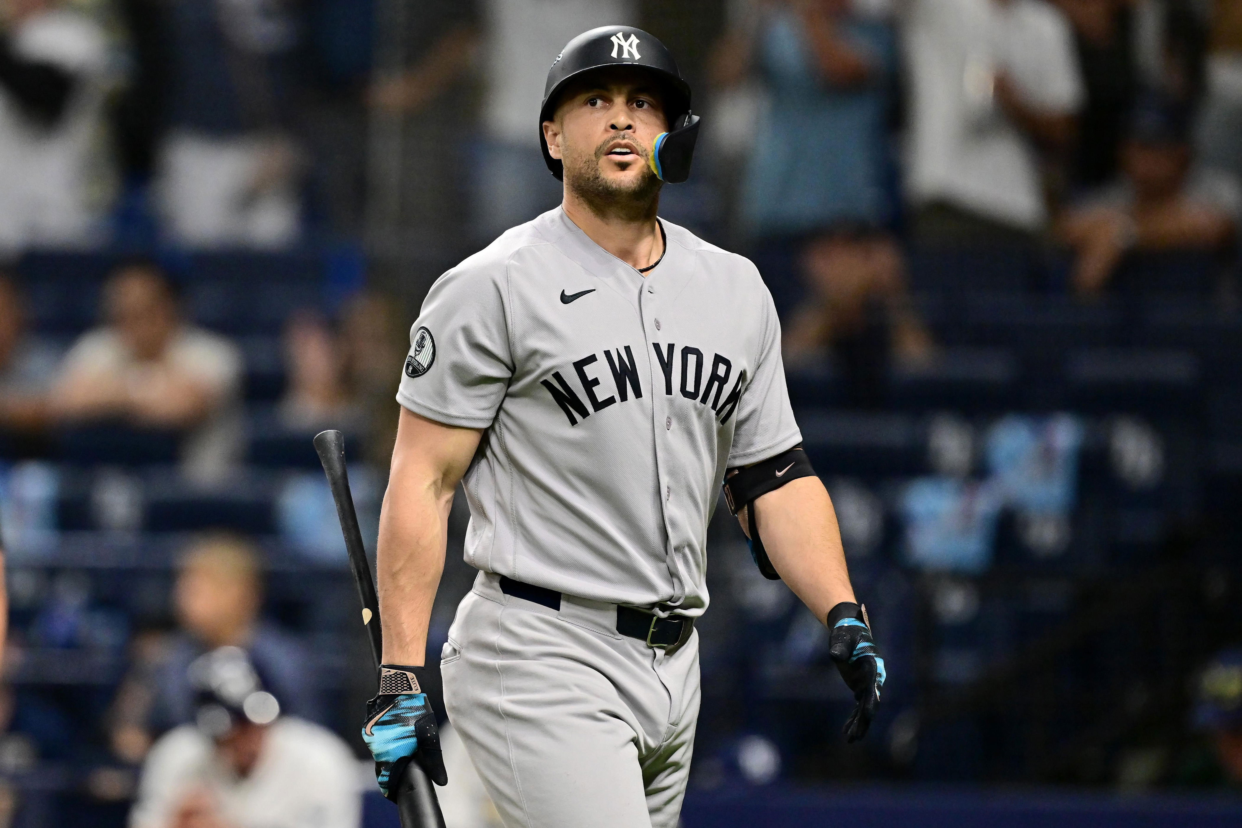 Giancarlo Stanton's journey to 500 hits a wall