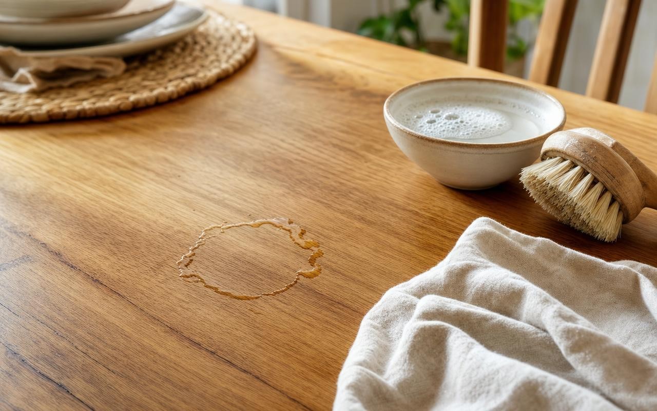 Graisse incrustée sur vos meubles en bois : ce geste tout bête qui ...