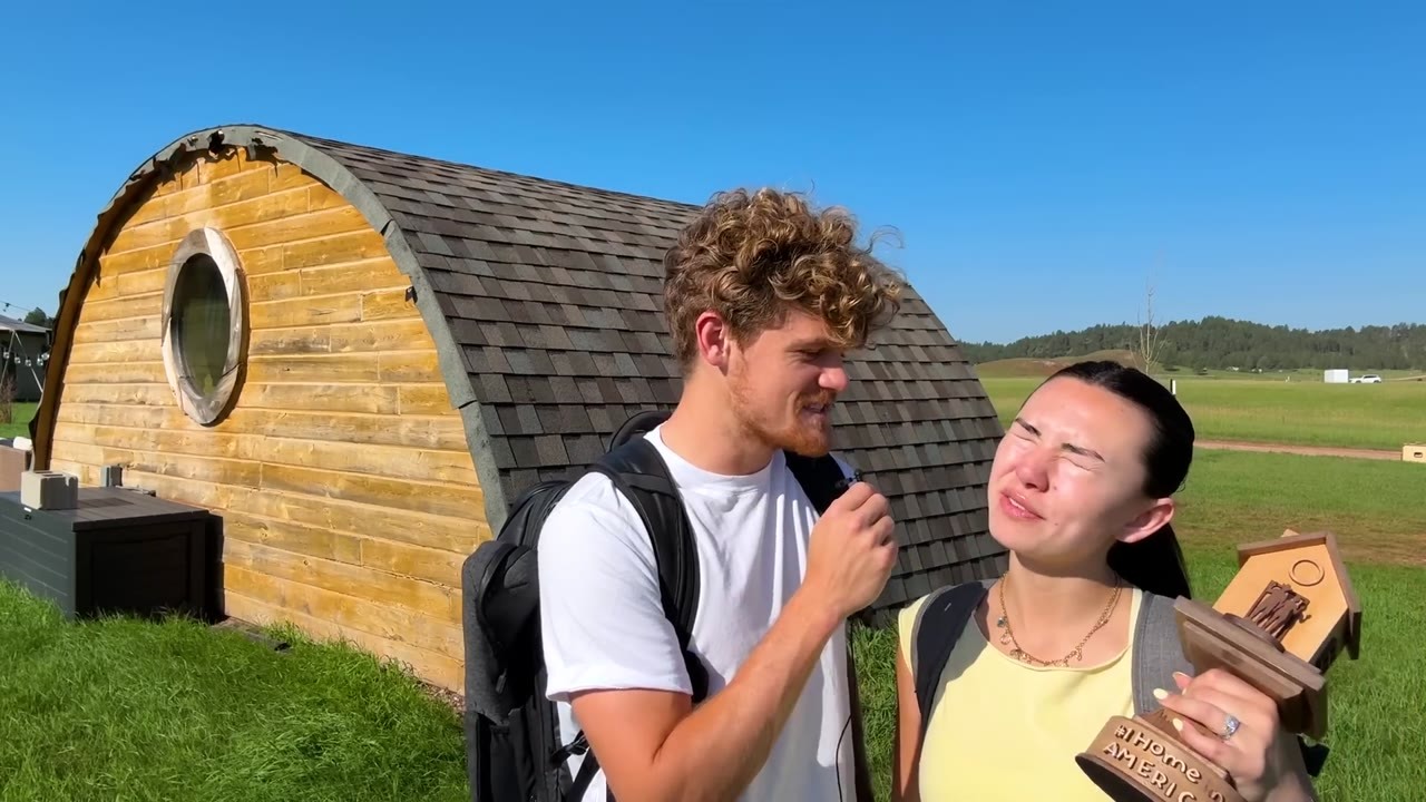 Ryan and Haley explored a Wyoming cabin with an unusual shape and ...