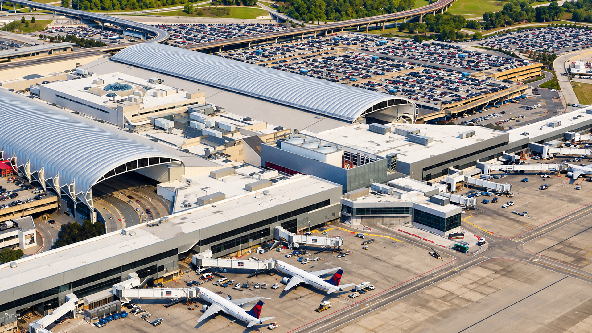 One of the world’s busiest airports reveals its massive footprint