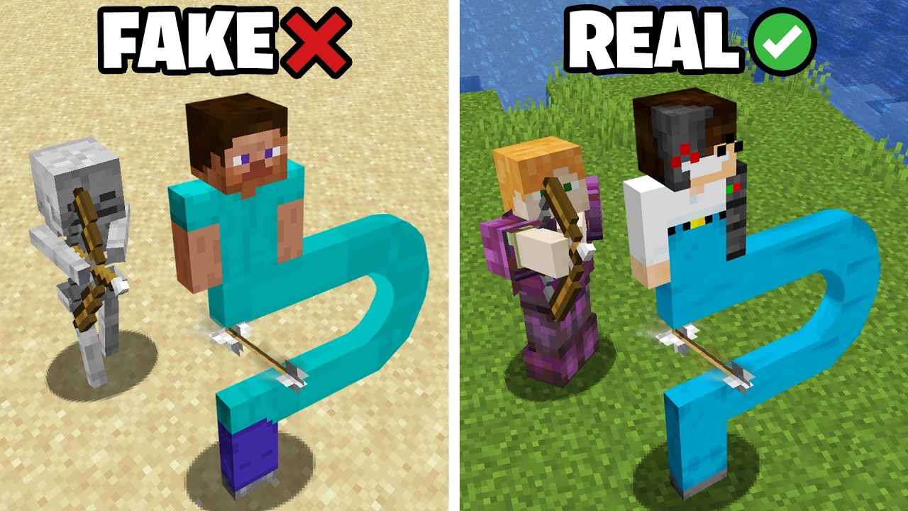 Recreating fake Minecraft shorts, but real