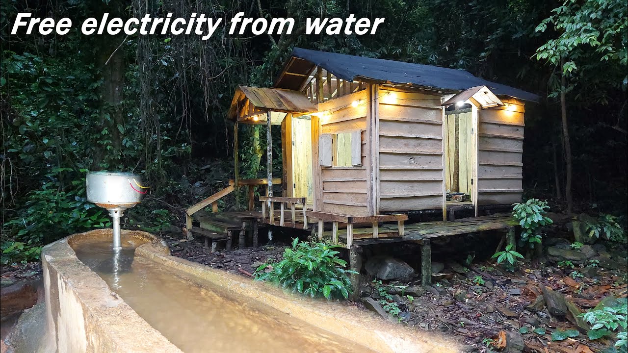 Building electricity generator for my off-grid forest hut!⚡