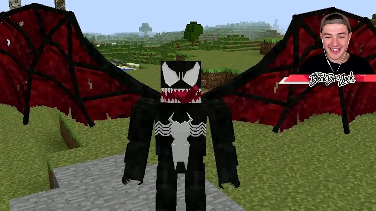 Spider-Man unlocks Venom abilities in Minecraft