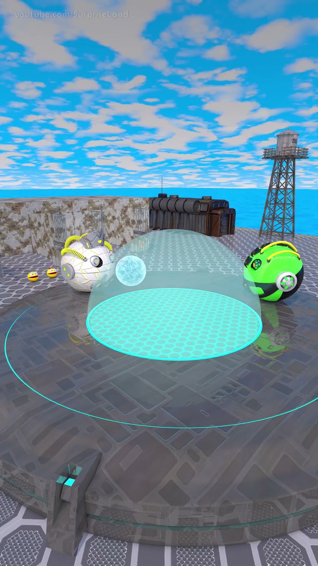 Robot Pacman’s orb stabilization challenge: Don’t let it escape!