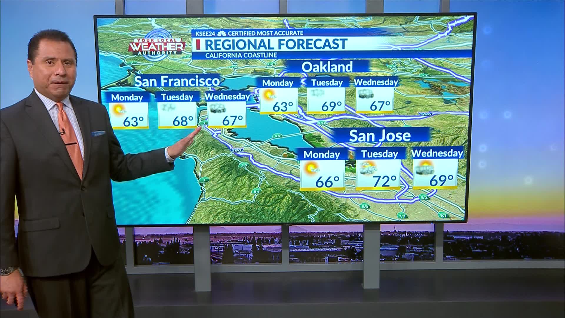 Monday coast forecast