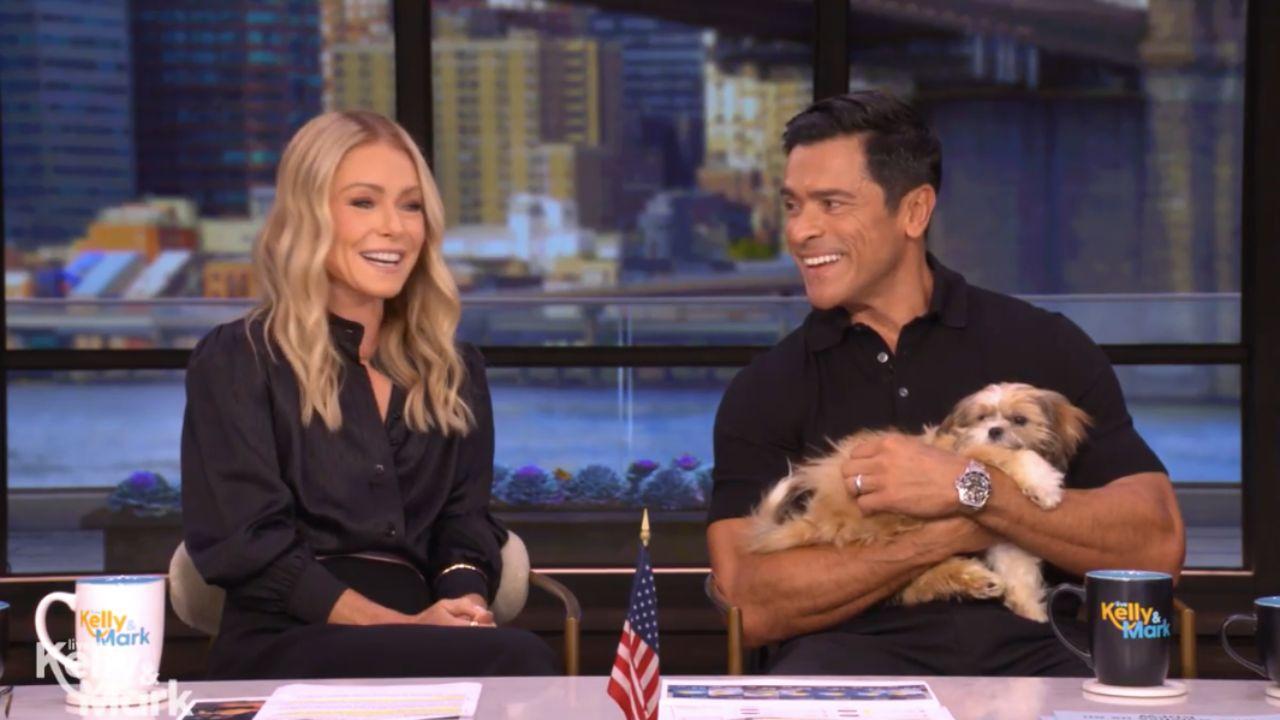 Kelly Ripa and Mark Consuelos delayed from welcoming home new rescue ...