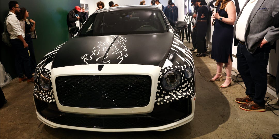 This Bentley Flying Spur art car? There’s more to it than meets the eye