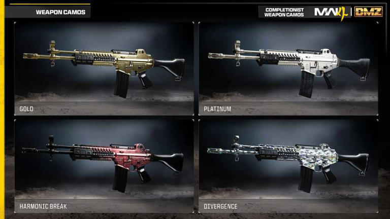 All camos in Modern Warfare 4 – Weapon camos guide