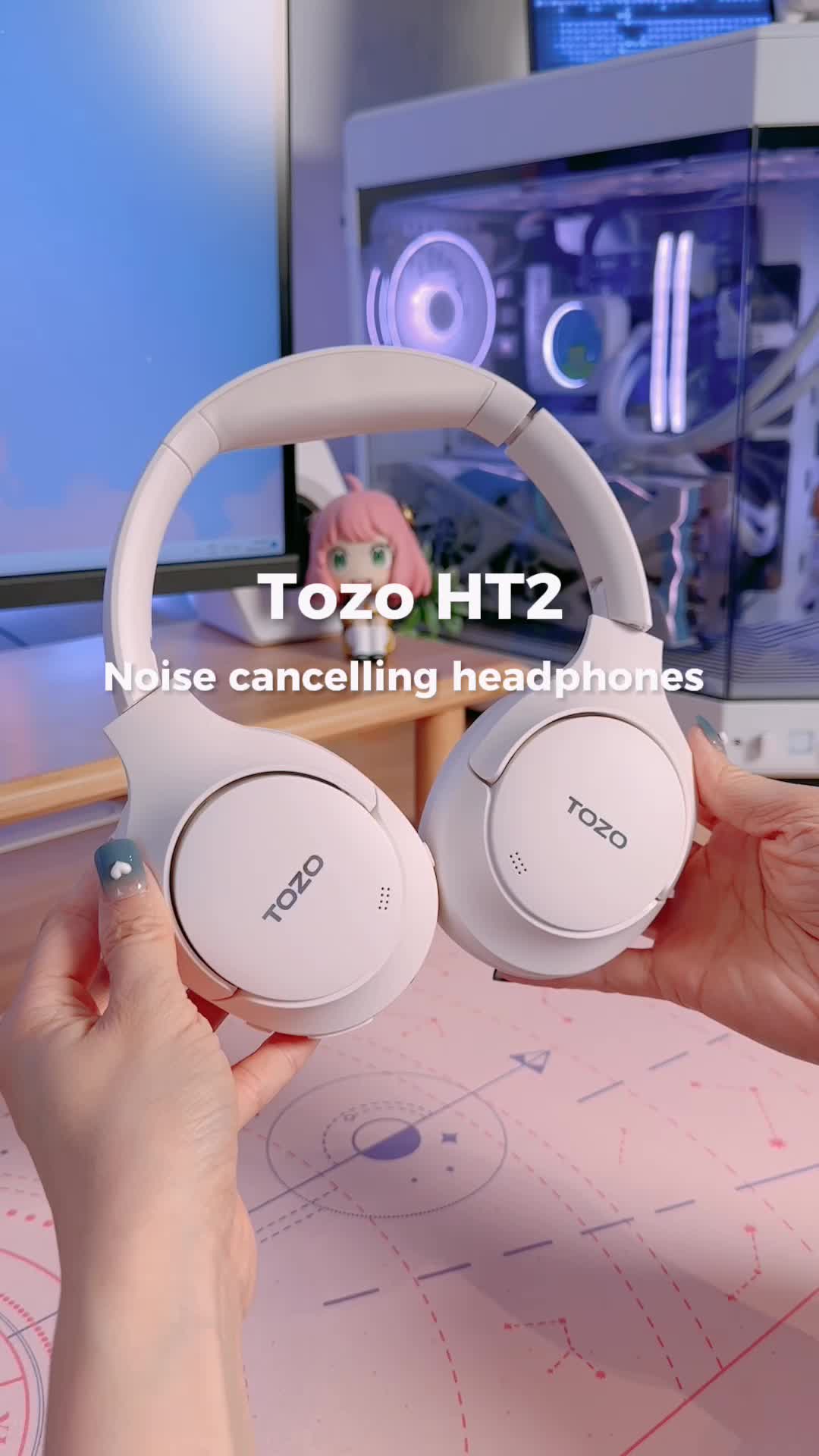 TOZO HT2 wireless headphones product showcase